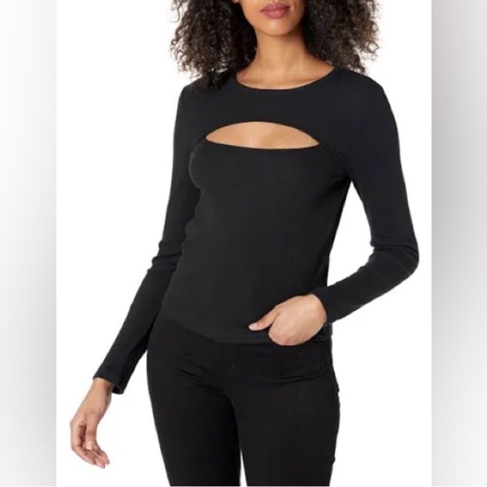 BCBGeneration Knit Cutout Top